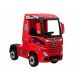  Akkumulátoros személygépkocsi TIR teherautó Mercedes Actros 4x4 Leather Pilot Red