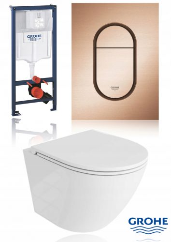  GROHE csiszolt meleg naplemente Arena Cosmopolitan S WC-öblítőlap