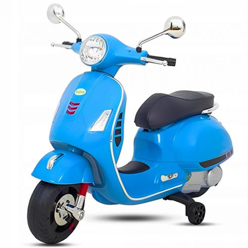  DUPLA AKKUMULÁTORS VESPA MOTOR GYERMEKEKNEK SOUND LIGHT ROGOGÓHOZ 6KM/H