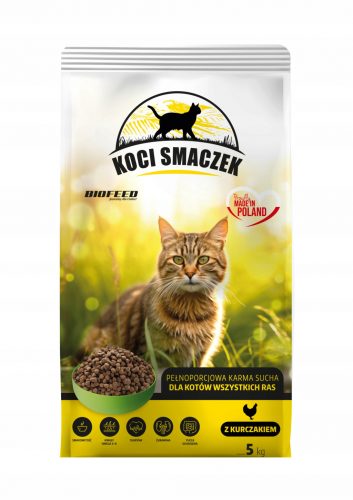  Koci Smaczek Biofeed univerzális macskaeledel 5kg csirkével ÚJ!