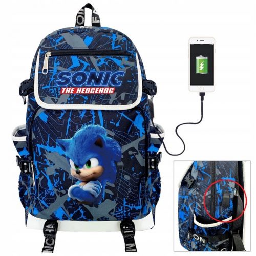  Többrekeszes iskolai hátizsák Sonic the Hedgehog dadi Tarka 45 l