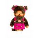  Bandai 23620 Monchhichi plüss anya és gyerek rózsaszín