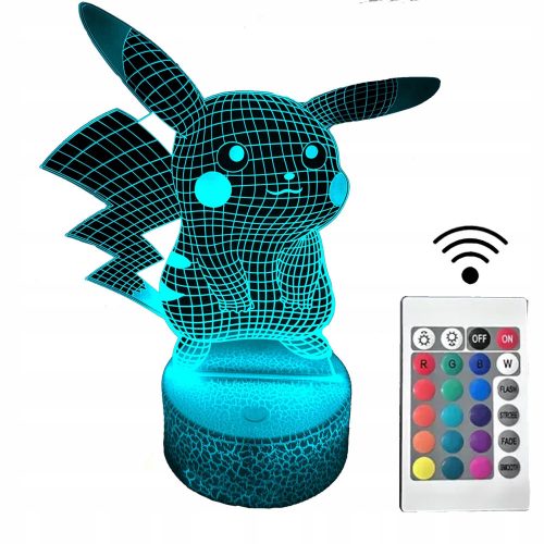  3D LAMP sokszínű éjszakai lámpa