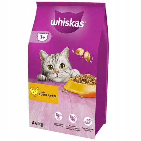  Whiskas szárazeledel csirke 3,8 kg