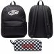  Vans városi hátizsák kool Classic Hátizsák Fekete VN000H4YBLK1 fekete + tolltartó Vans PENCIL POUCH-B VN0A7UEPY28 Blk/WhtChk