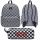  Vans városi hátizsák Check Hátizsák fekete-fehér VN000H4XY281 többszínű + tolltartó Vans PENCIL POUCH-B VN0A7UEPY28 Blk/WhtChk