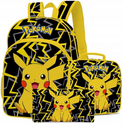  Pokemon többrekeszes iskolai hátizsák PIKACHU FDAS HÁTIZSÁK Tarka