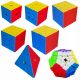  Kockakészlet 2x2 + 3x3 + 4x4 + 5x5 + 6x6 + Megaminx + piramis EREDETI