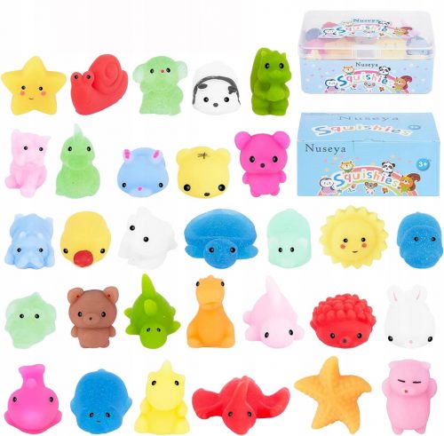  Mochi Squishy Toys 30 db Nyeremények óvodásoknak