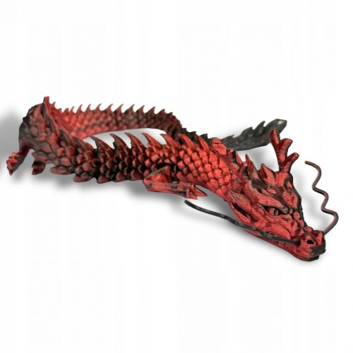  DRAGON Artikulált Flexi Dragon Figurine 3D nyomtatás MisticRed