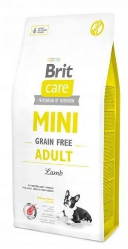  Brit Care Dog MINI Gabonamentes felnőtt báránytáp Kutyaeledel bárány 7kg