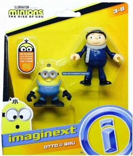  Mattel Imaginext Minions Otto és Gru csatlósai