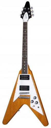  Gibson 70s Flying V Antique Natural elektromos gitár + tok