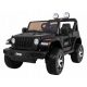  Jeep Wrangler Rubicon akkumulátoros gyerekeknek, fekete + távirányító + MP3 rádió