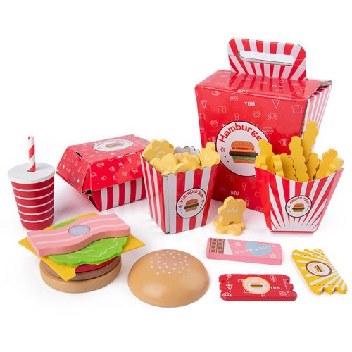  FA HAMBURGER FASTFOOD HAPPYMEAL NAGY KÉSZLET főzési móka