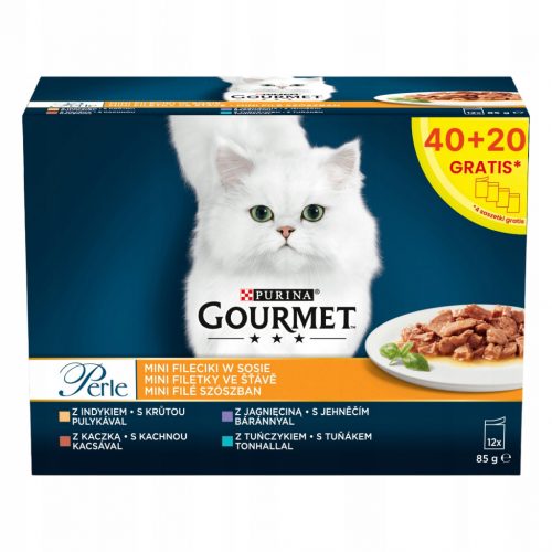  Purina GOURMET Perle filé szósz MIX cat 60 x 85g