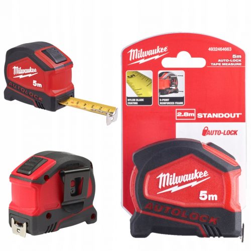  Milwaukee 5 m-es összecsukható szalag