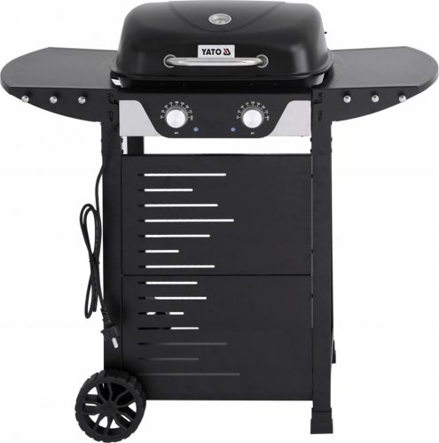  YATO ELEKTROMOS KERTI GRILL ÁLLÓ 2300W NAGY ACÉL GRILL 47x37cm