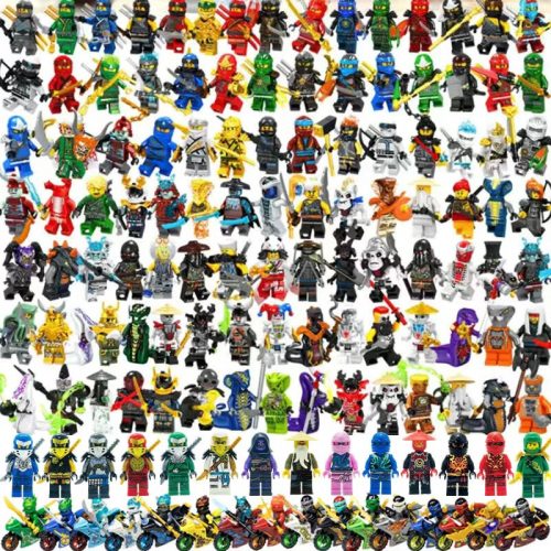  NINJAGO FIGURINES SZETT 48 DB BLOKK TARTOZÉKOK