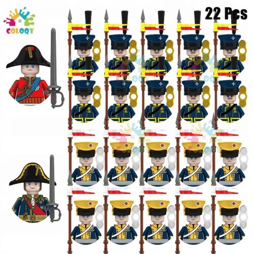  Gyerekjátékok Napoleonic Wars gyalogsági vonal blokkok French Lancers