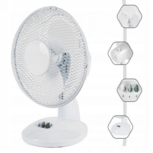  Hoist Group asztali ventilátor FAN ASZTALI VENTILÁTOR 9" 23cm fehér