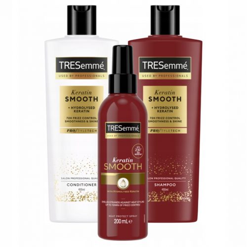  Tresemme sampon és balzsam keratinnal 400 ml + Tresemme keratin spray 200 ml gr