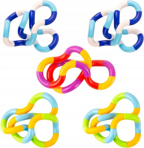  5 DB Tangle Fidget Toy Twisty Toy Snake Dekompressziós játékok