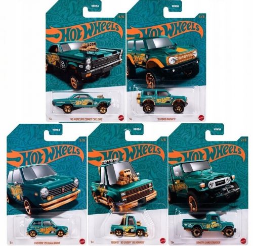  HOT WHEELS GYÖNGY ÉS KRÓM KÉSZLET 5 HOT WHEELS AUTÓBÓL