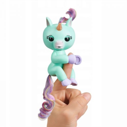  FINGERLINGS INTERACTIVE Unicorn FINGER UNICORN Molly menta zöld