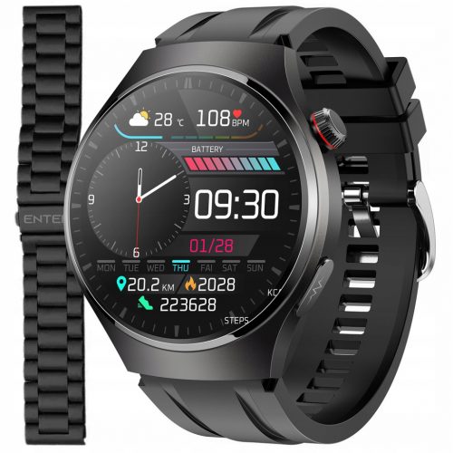  SMARTWATCH ENTER CADRAN EKG GLUCOMETER PULSE VÉRNYOMÁS HÍVÁSOK PL - SET