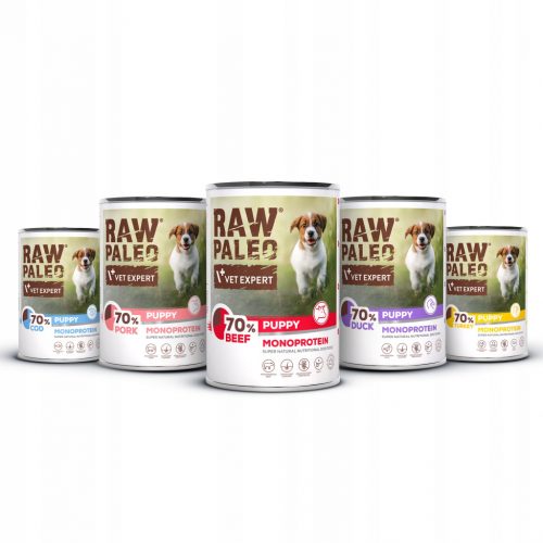  RAW PALEO PUPPY DOG 400g 5 ízű kutyaeledel készlet kölyökkutyáknak - 5x400g