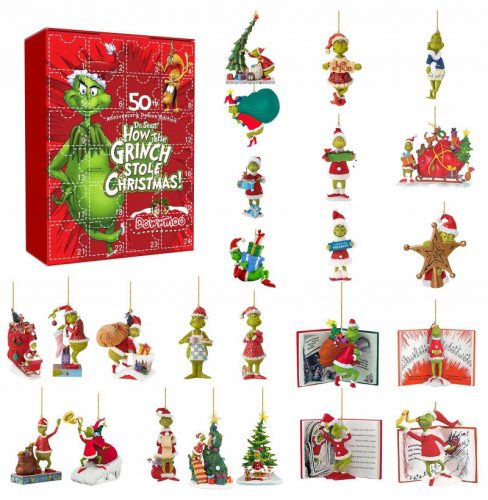  Grinch 24 figura Grinch adventi naptár gyerekeknek GYÖNYÖRŰ AJÁNDÉK