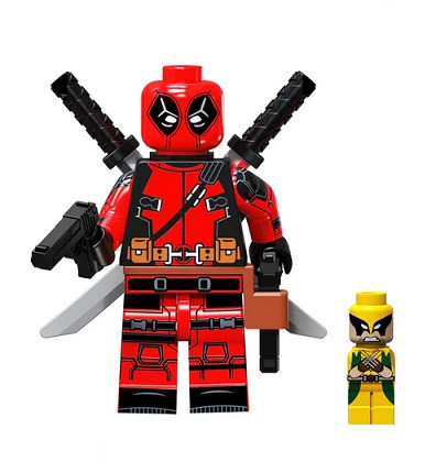  Blocks figura Deadpool mini Wolverine