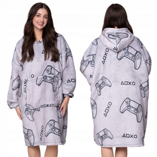  BLANKET SWEATSHRT Oversize BLANKET SWEATSHRT XXL Ajándék egy Gamer Gamer mintás karácsonyra