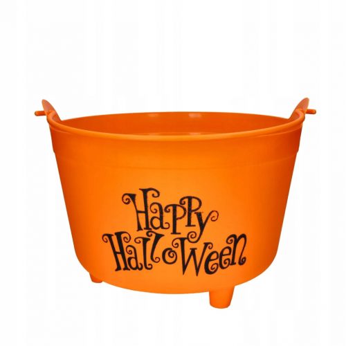  Fiestas Guirca Happy Halloween cukorka vödör 30 cm narancssárga