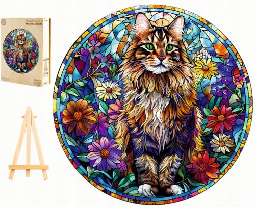  NAGY FA PUZZLE 300 DARAB MAIN COON ÓRASZTÁS FA DOBOZBAN