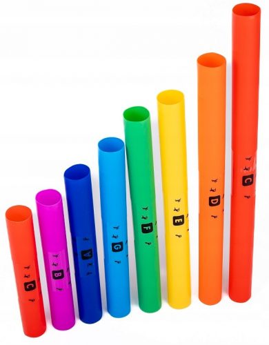  BOOM TUBES DIATONIC SZETT TUBE-8 BOOMWHACKER színes csövek gyerekeknek