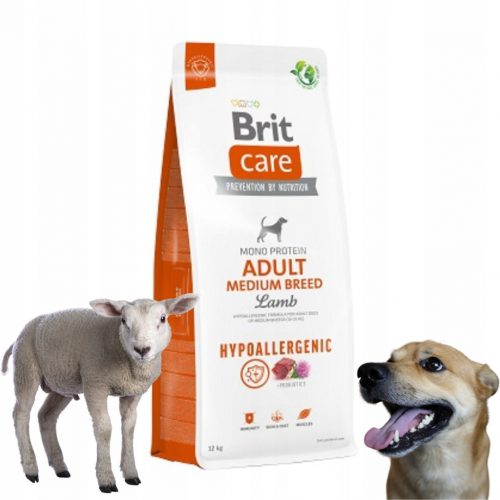  BRIT Care Hypoallergenic Medium Lamb Lamb Kutyaeledel 12 kg