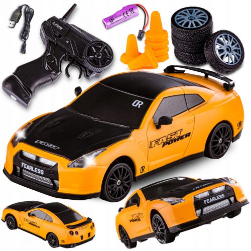  Autó DRIFT Autó NISSAN GTR 4x4 2.4GHz 1:24