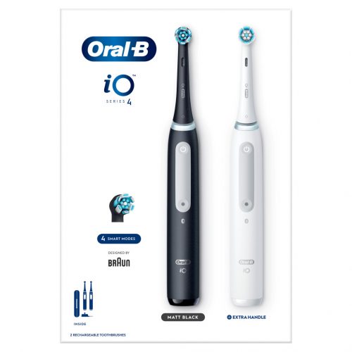  Oral-B iO 4 Black White elektromos fogkefék