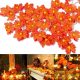  FÉNYGARLAND 80LED LÁMPÁK JÁVAR LEVELEK ŐSZI DÍSZEK HALLOWEEN XL