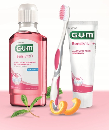  GUM Pro Sensitive rózsaszín fogkefe