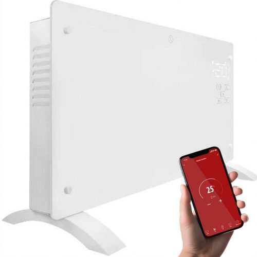  Elektromos üvegfűtő Yoer 2500W + WiFi + Időzítő + ENERGIATAKARÉKOS ÜZEMMÓD