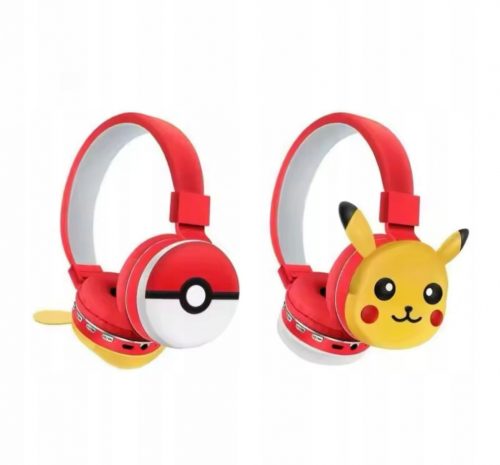  Bluetooth vezetékes és vezeték nélküli fejhallgató FM mSD kártya POKEMON