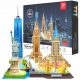  3D PUZZLE CITY OF YORK PANORÁMA NEW YORK LED FÉNY 101 ELEMES