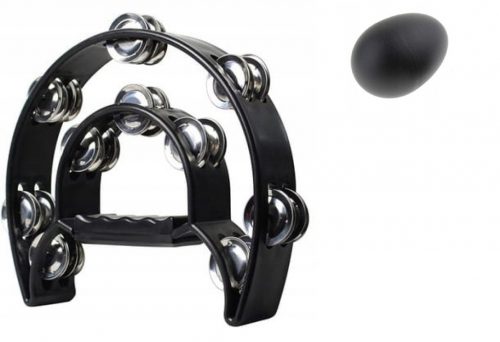  Tambourine 9" TW-20 félhold fekete