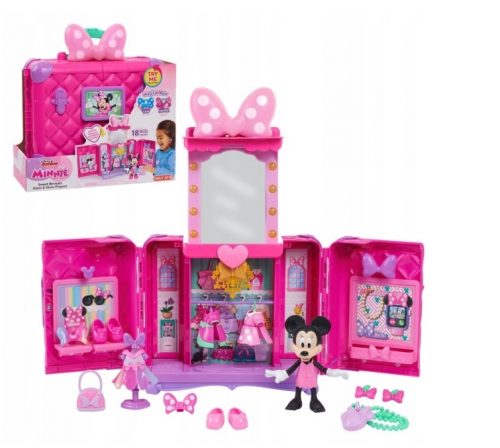  MINNIE MOUSE SZEKRÉNY GARDROBE HÁZ FIGURE SOUND fésülködőasztal 18 kiegészítő