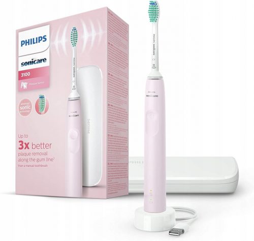  Philips Sonicare HX3673/11 Pink Sonic fogkefe a csomagban