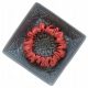  Rugalmas scrunchie selyem frottír mini TERRACOTA RED