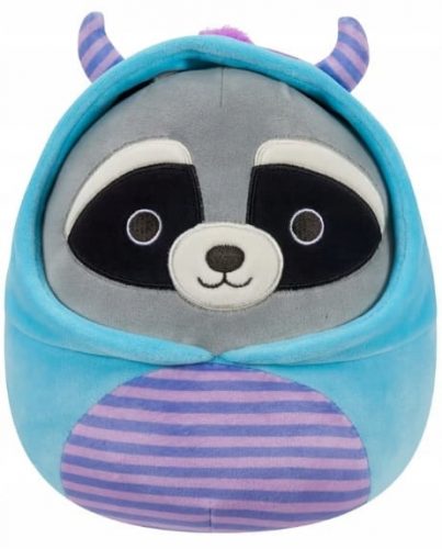  Squishmallows Rocky Raccoon plüss szörnyjelmezben, 19 cm